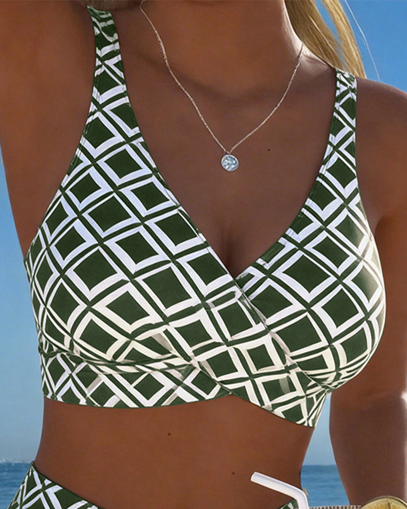 Margot Biarritz - Bikini Imprimé Taille Haute