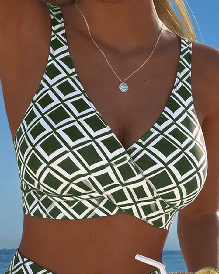 Margot Biarritz - Bikini Imprimé Taille Haute