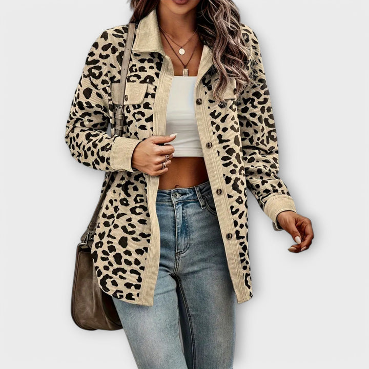 Margot Biarritz - Veste Casual Imprimée Léopard