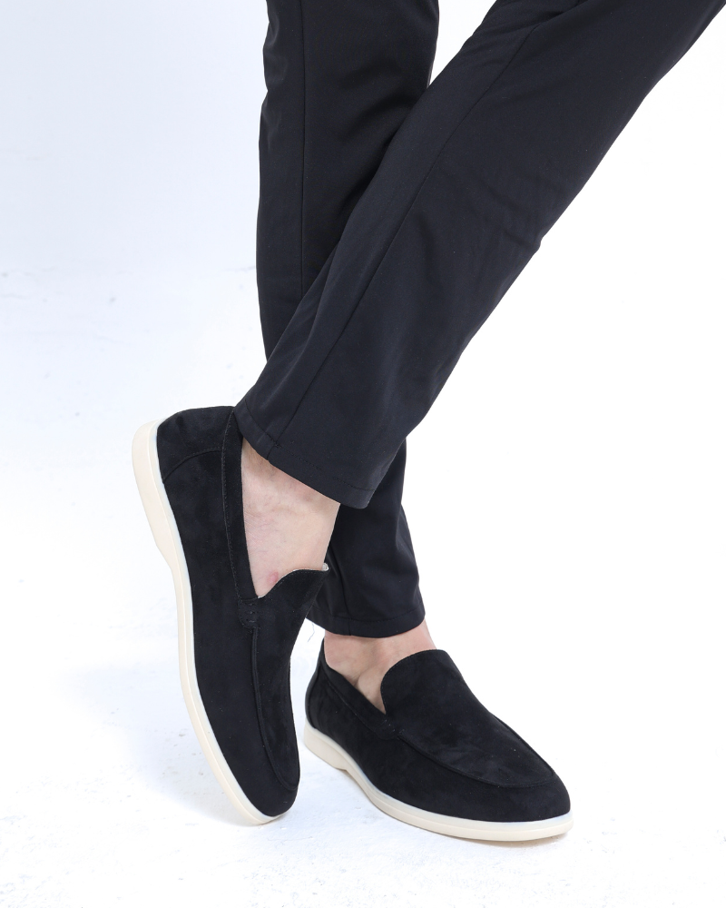 Margot Biarritz - Mocassins en cuir suédé