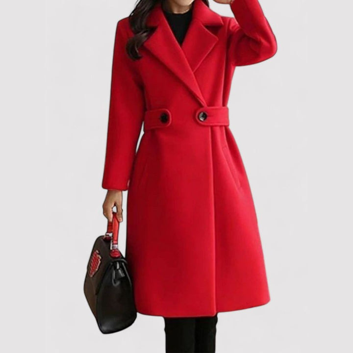 Margot Biarritz - Manteau d'hiver ceinturé en laine