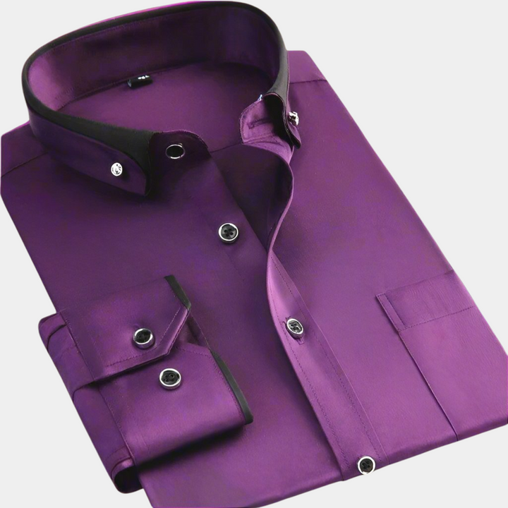 Margot Biarritz - Chemise classique pour homme à manches longues