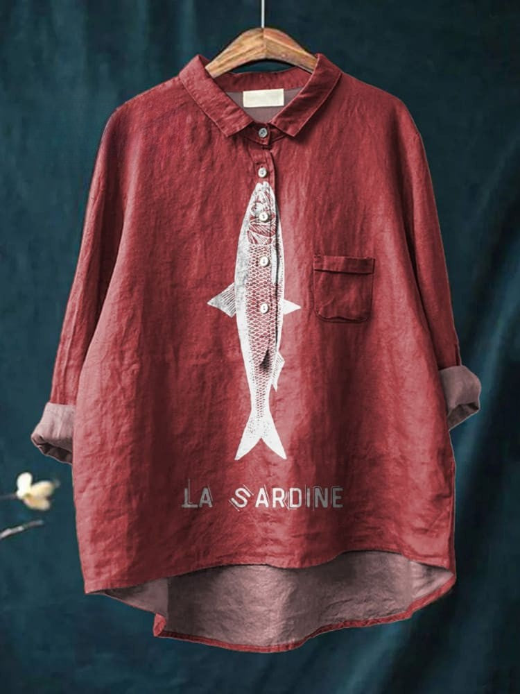 Margot Biarritz - Chemise Élégante à Motif Adèle