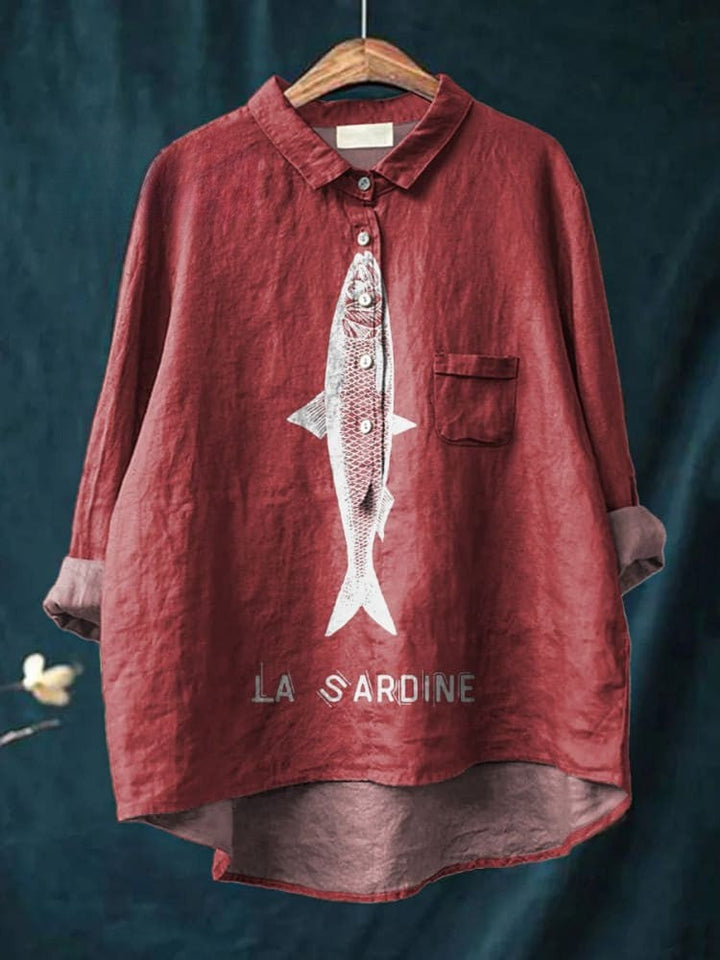 Margot Biarritz - Chemise Élégante à Motif Adèle