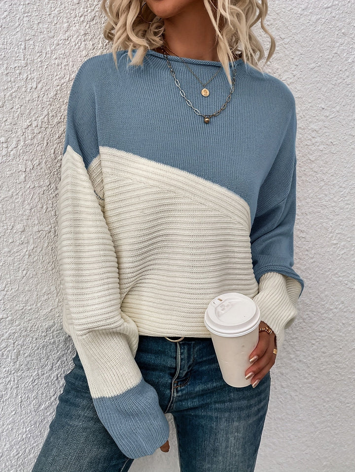 Margot Biarritz - Pull Chic en Blocs de Couleur