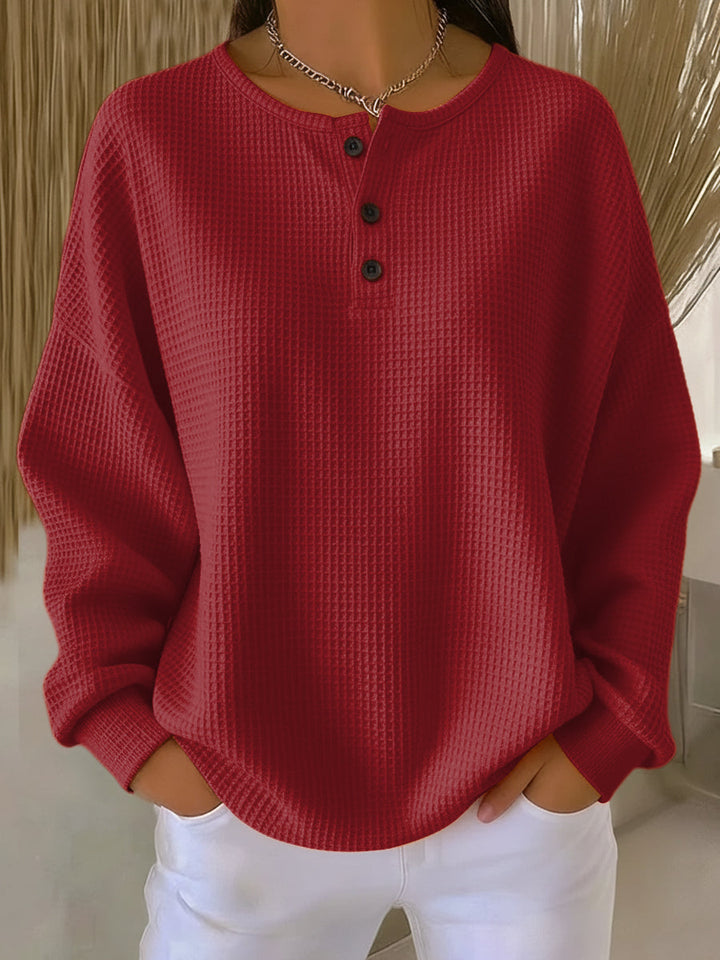 Margot Biarritz - Pull en texture gaufrée avec col élégant