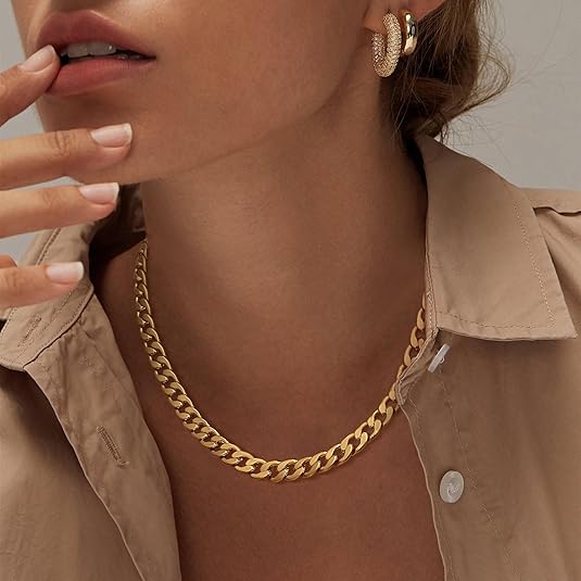 Margot Biarritz - Collier chunky maillon cubain