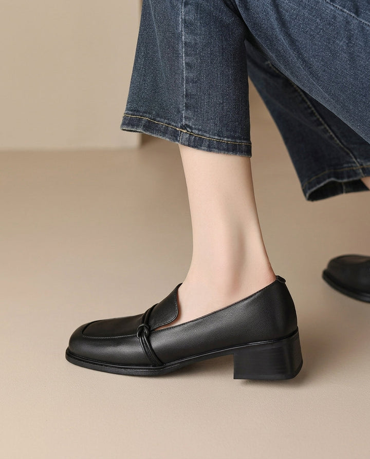 Margot Biarritz - Mocassins à talon bloc confort