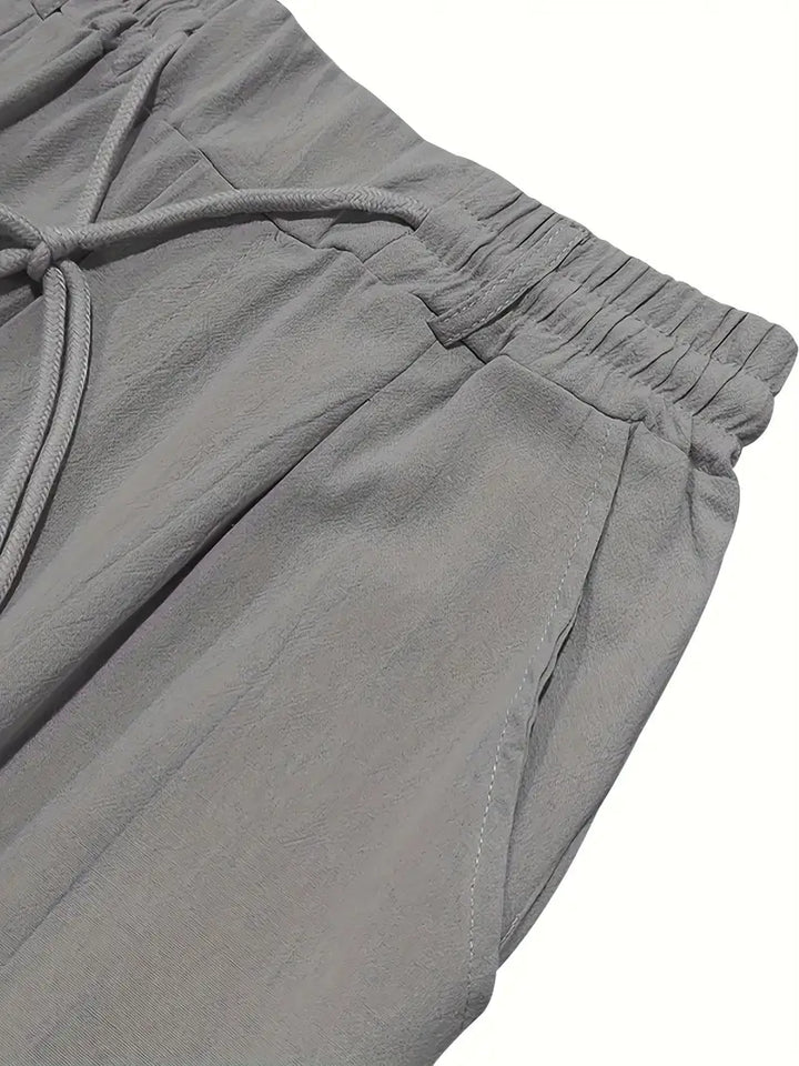 Margot Biarritz - Pantalons larges en lin avec cordon