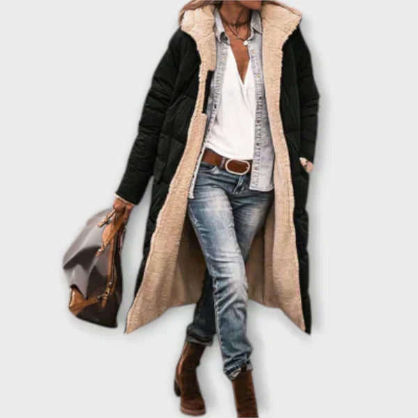 Margot Biarritz - Manteau Douillet avec Doublure en Fourrure