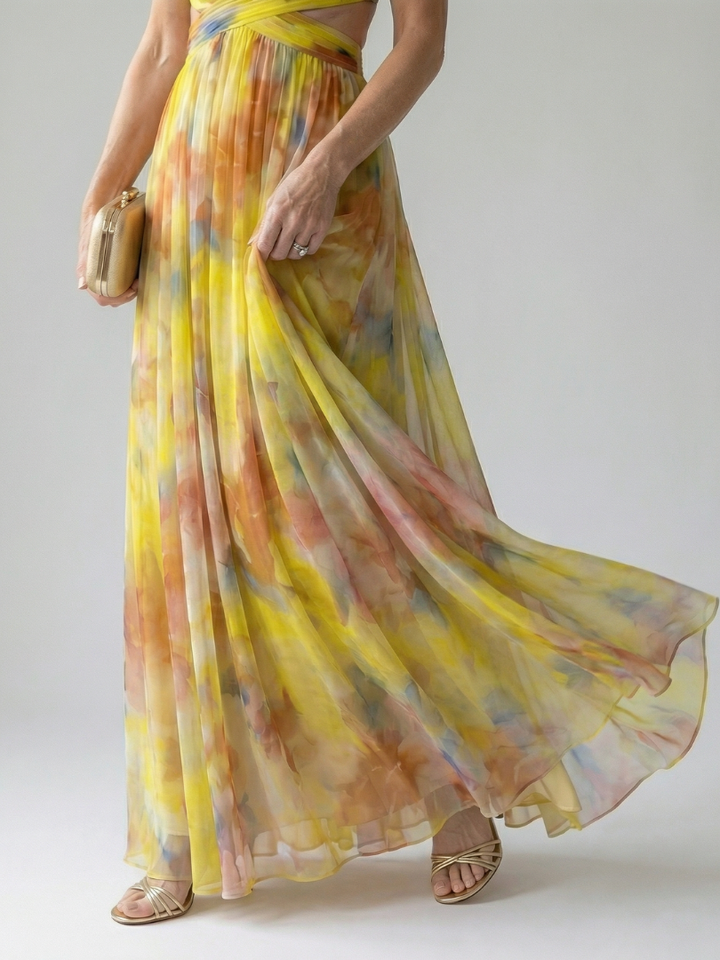 Margot Biarritz - Robe Maxi à Enveloppe Douce Isel