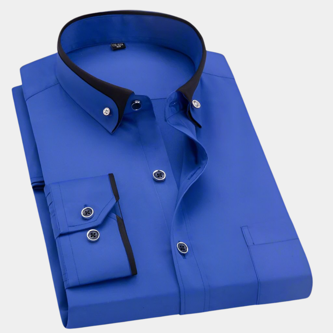 Margot Biarritz - Chemise classique pour homme à manches longues