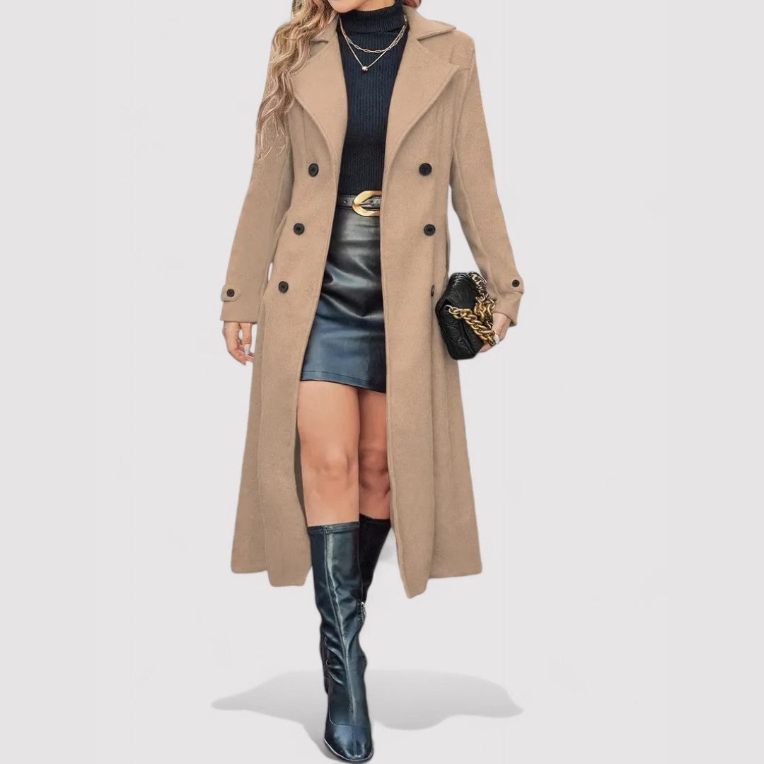 Margot Biarritz - Manteau long à boutons doubles