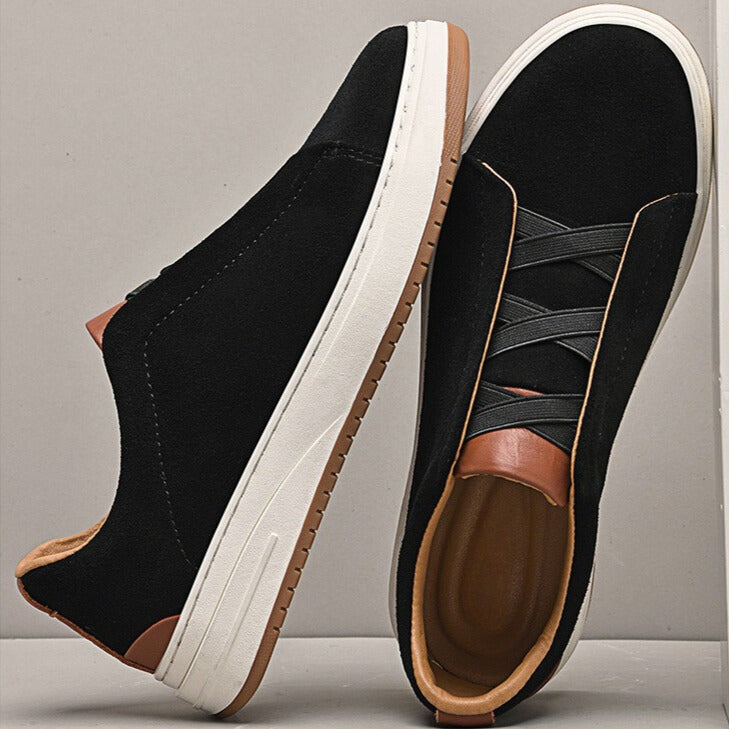 Margot Biarritz - Chaussures slip-on en daim pour homme
