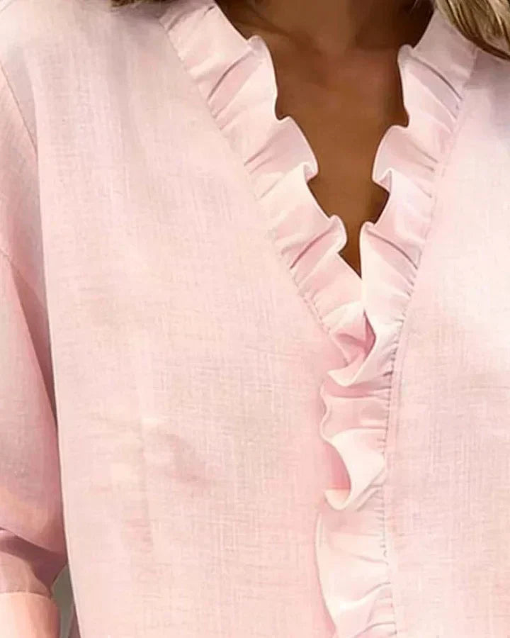 Margot Biarritz - Blouse à volants Susan