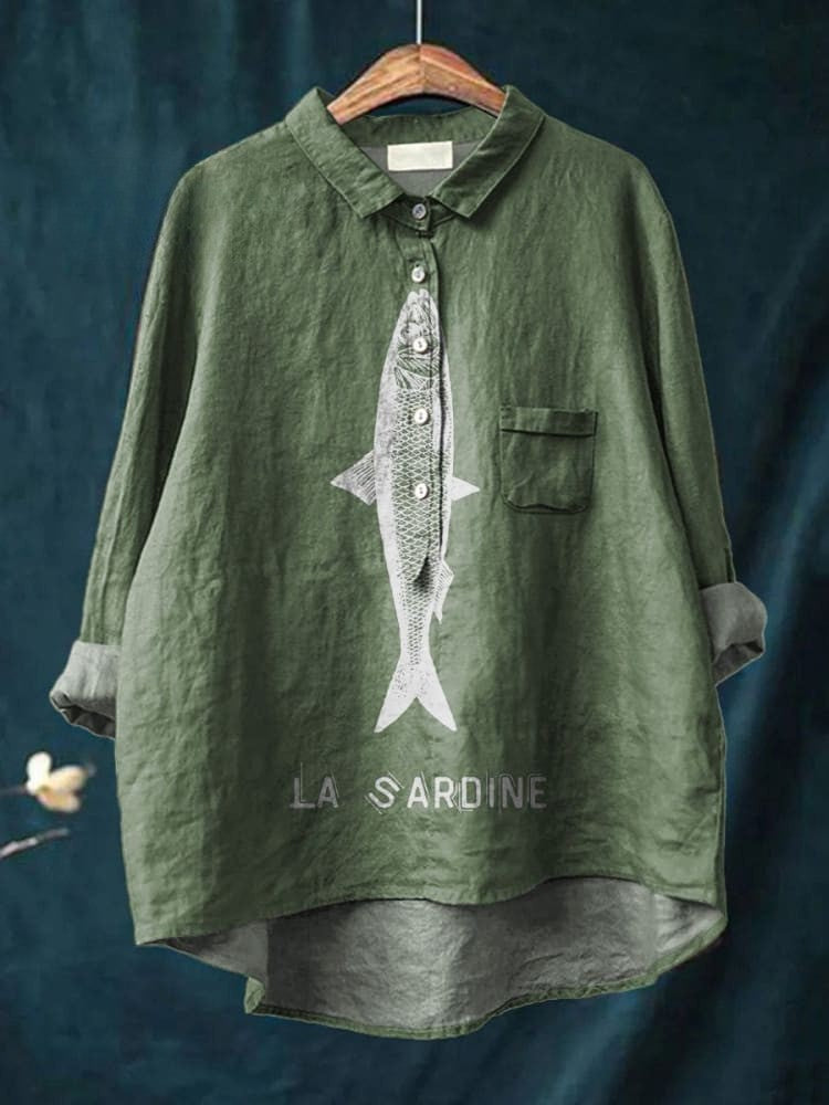 Margot Biarritz - Chemise Élégante à Motif Adèle