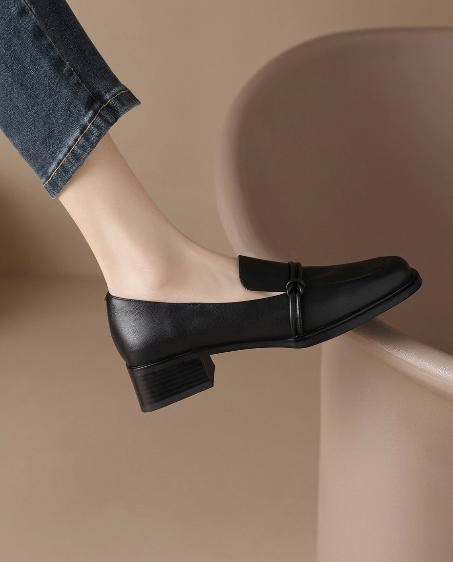 Margot Biarritz - Mocassins à talon bloc confort