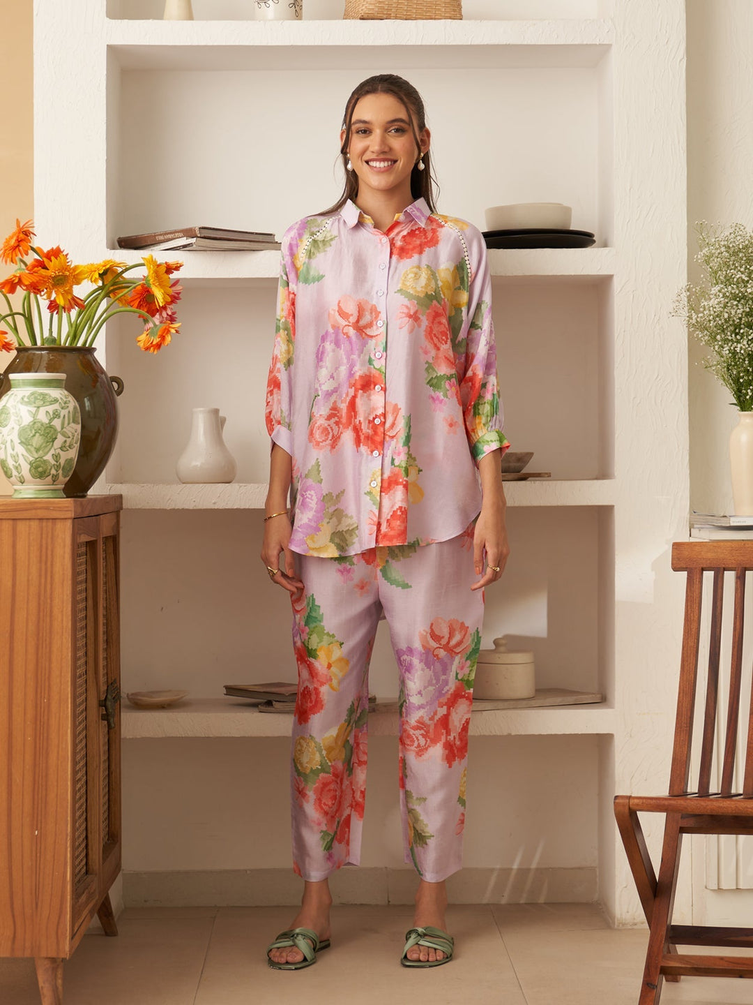 Margot Biarritz - Chemise Calla Lavande