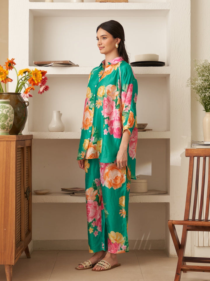Margot Biarritz - Pantalons Calla Verts