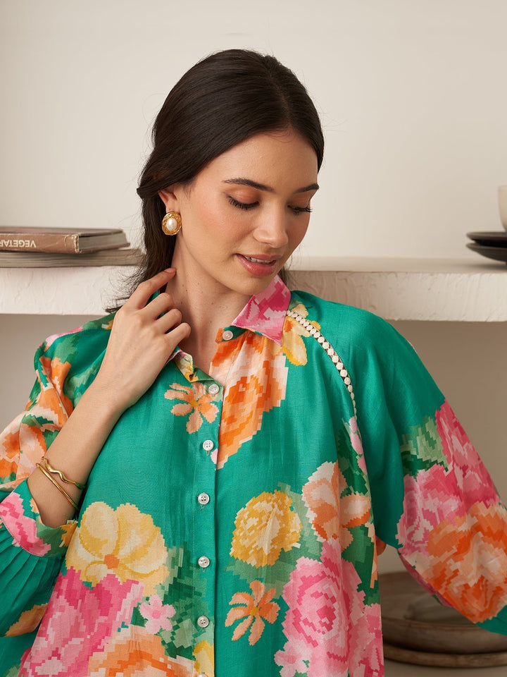 Margot Biarritz - Chemise Calla Verte