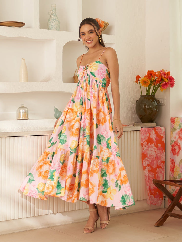 Margot Biarritz - Robe Midi Rosana Rose