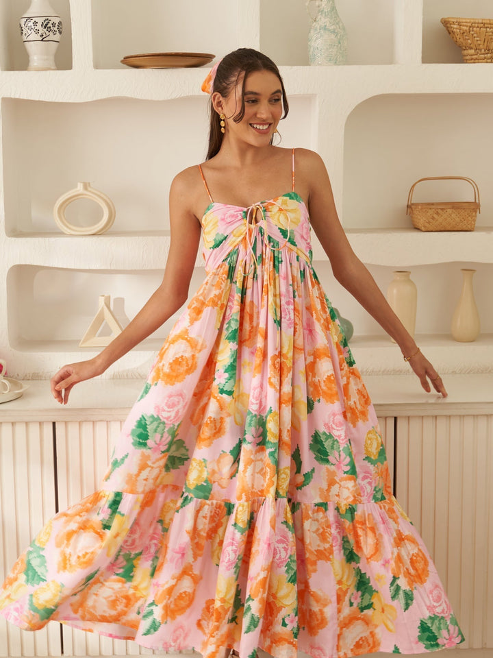 Margot Biarritz - Robe Midi Rosana Rose