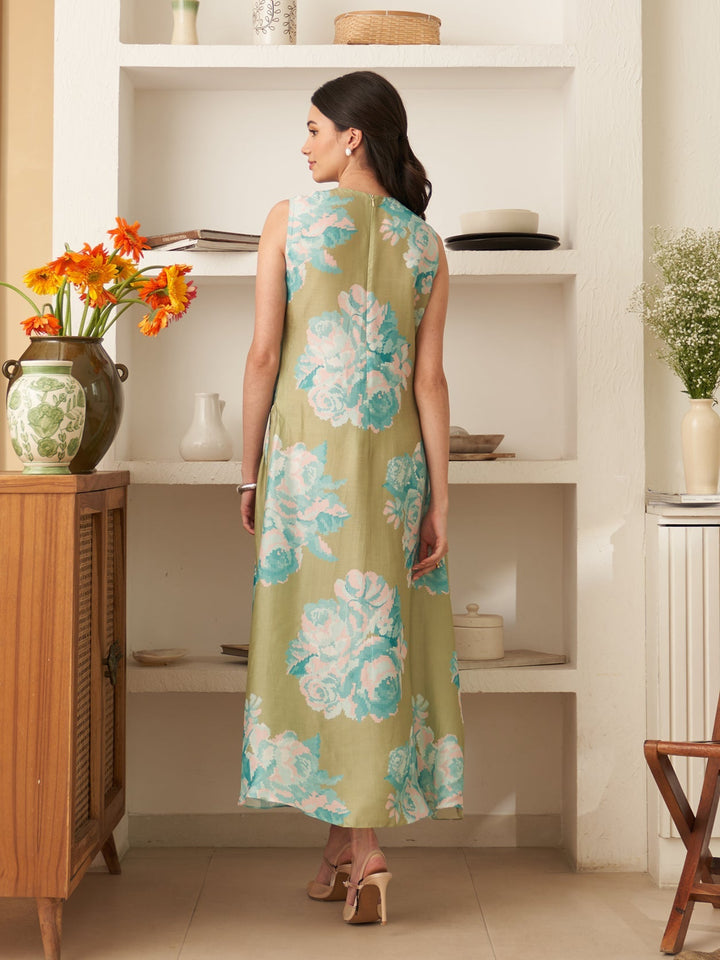 Margot Biarritz - Robe Midi Mystique Menthe