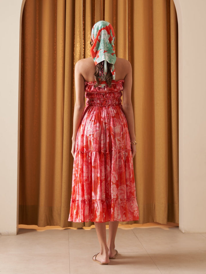Margot Biarritz - Robe Midi Hera Rouge