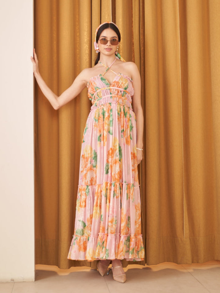 Margot Biarritz - Robe Midi Hera Rose