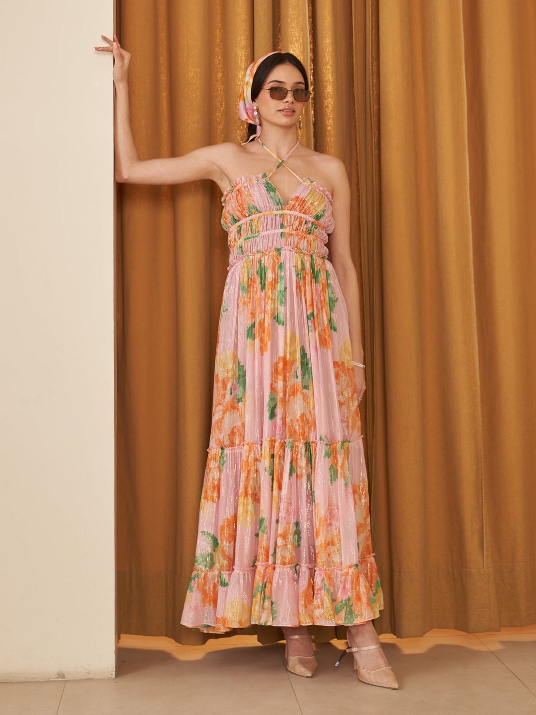 Margot Biarritz - Robe Midi Hera Rose