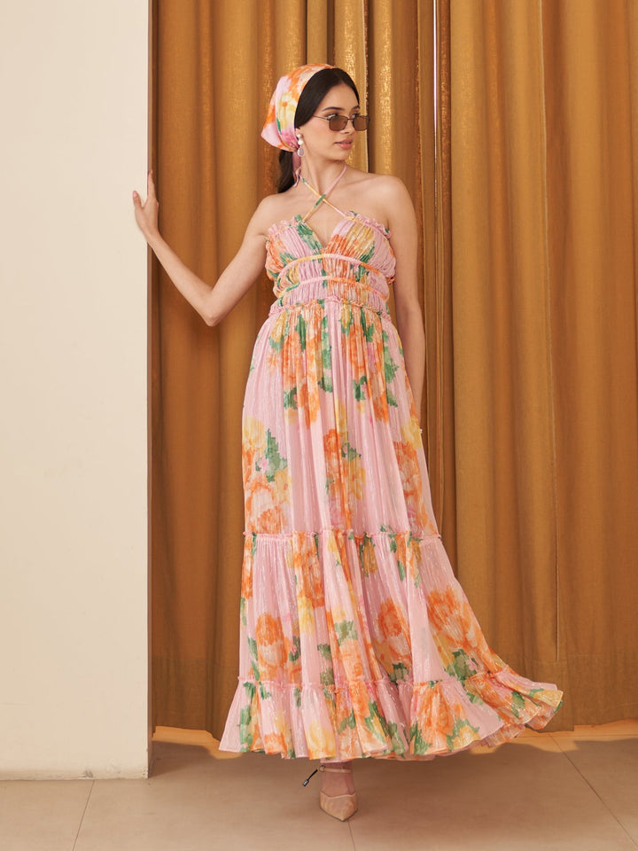 Margot Biarritz - Robe Midi Hera Rose