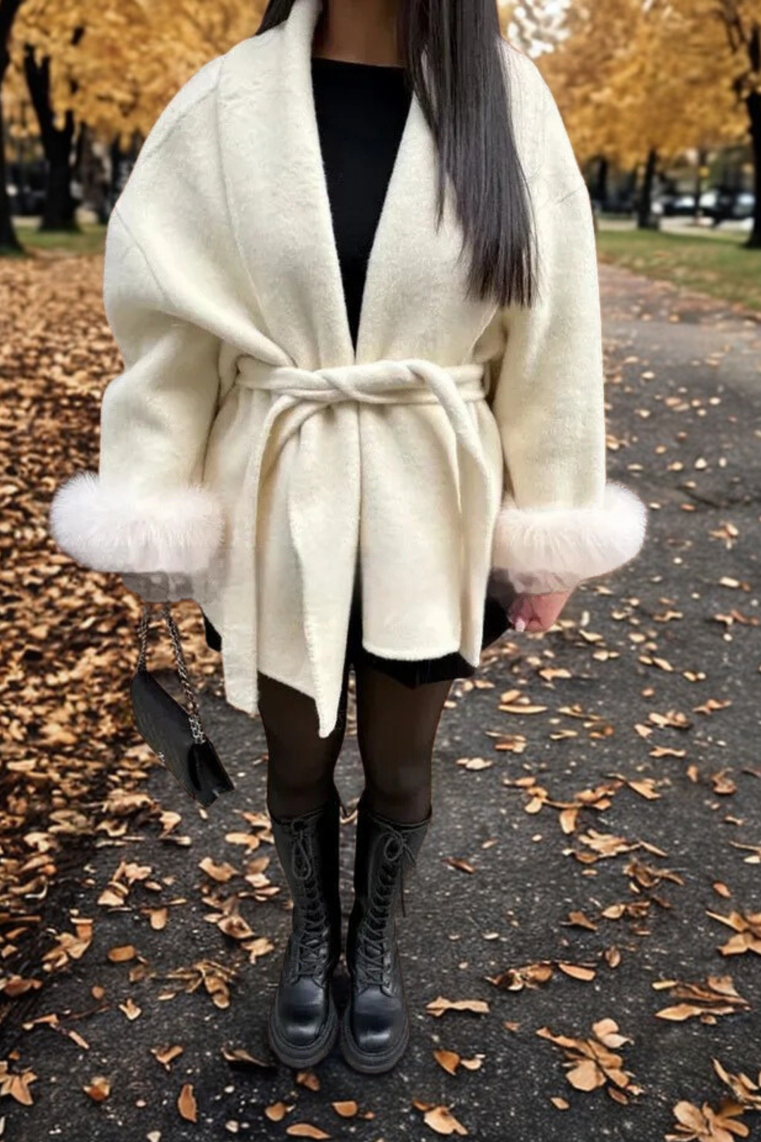 Margot Biarritz - Manteau en fourrure à manches