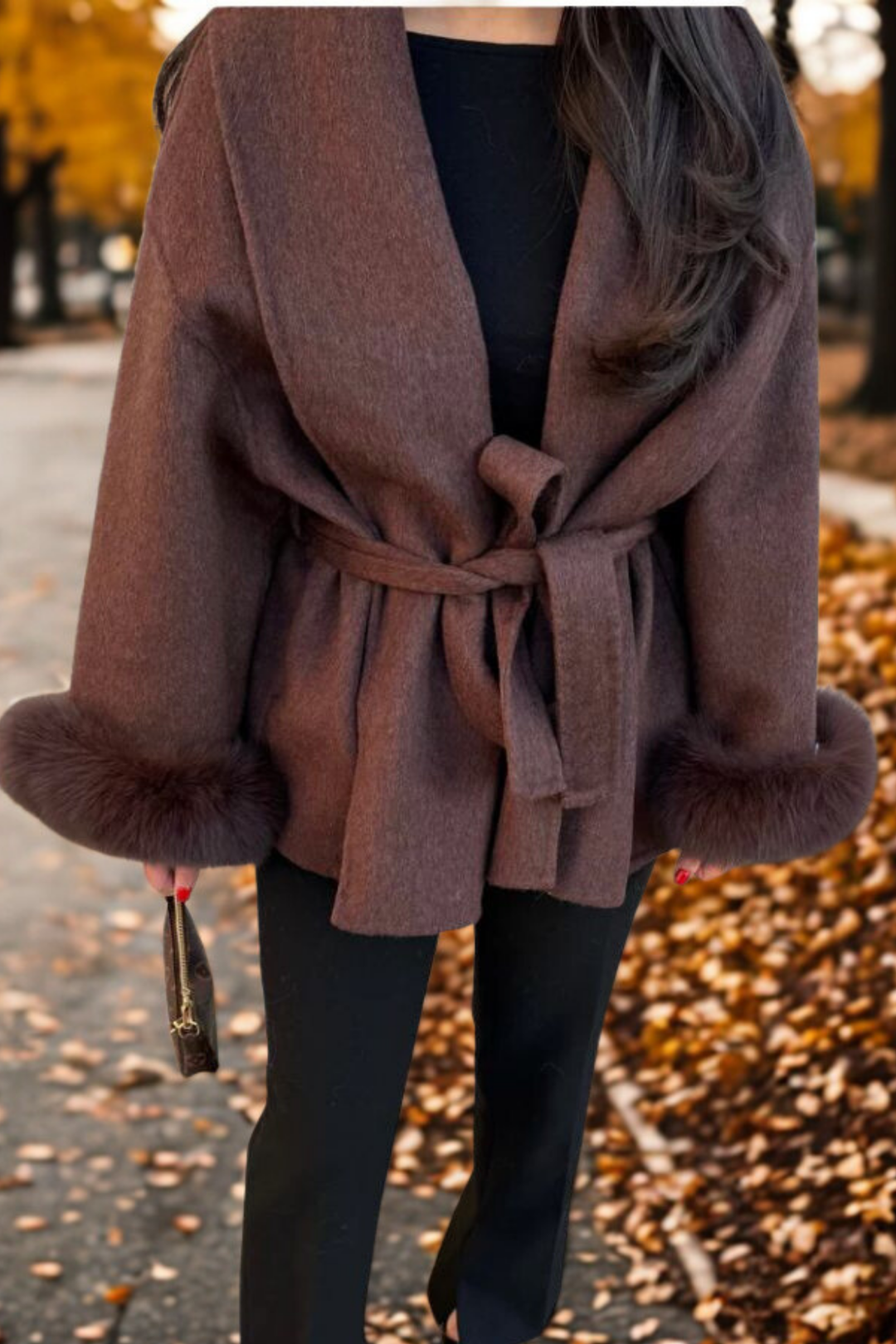 Margot Biarritz - Manteau en fourrure à manches