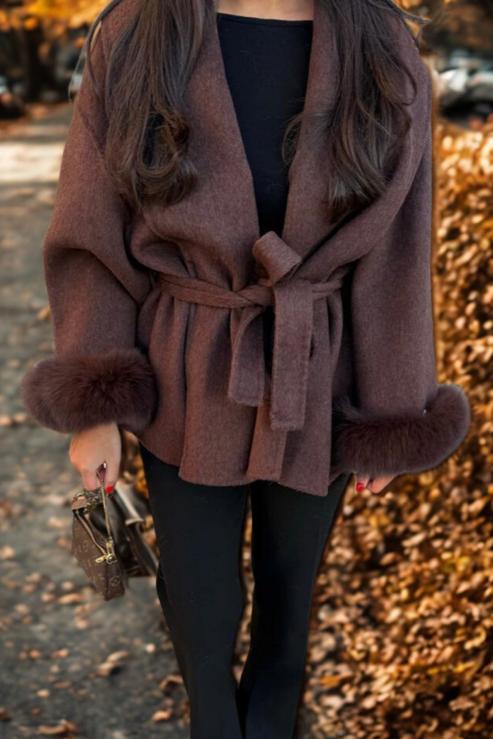 Margot Biarritz - Manteau en fourrure à manches