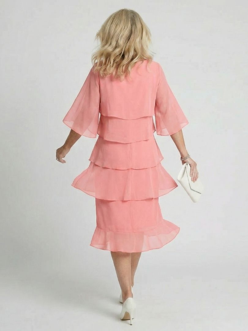 Margot Biarritz - Robe Midi à Volants