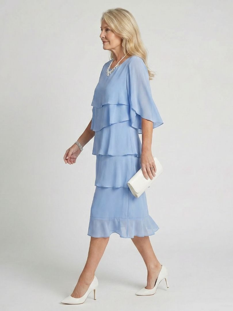 Margot Biarritz - Robe Midi à Volants