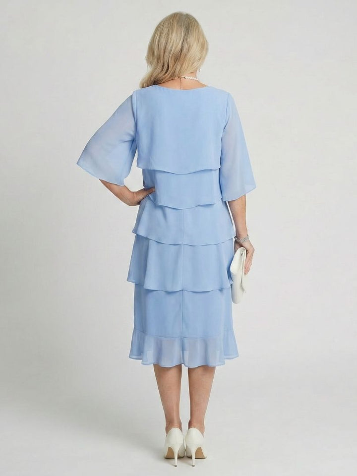 Margot Biarritz - Robe Midi à Volants