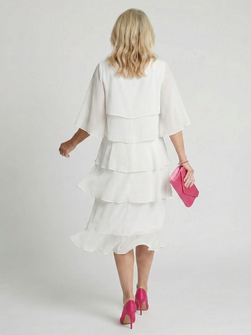 Margot Biarritz - Robe Midi à Volants