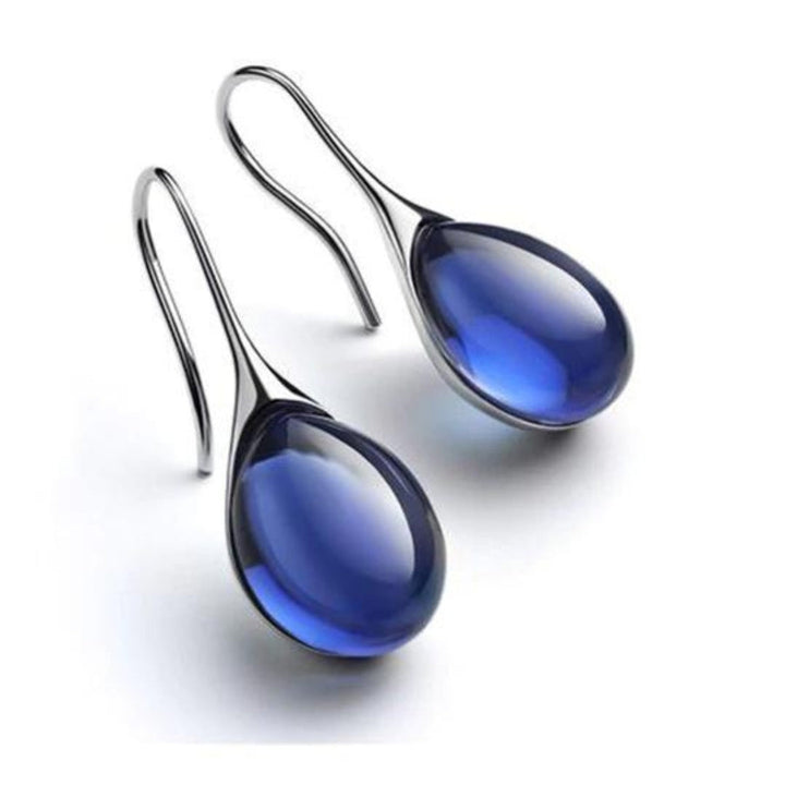 Margot Biarritz - Boucles d'oreilles en cristal doré et argenté
