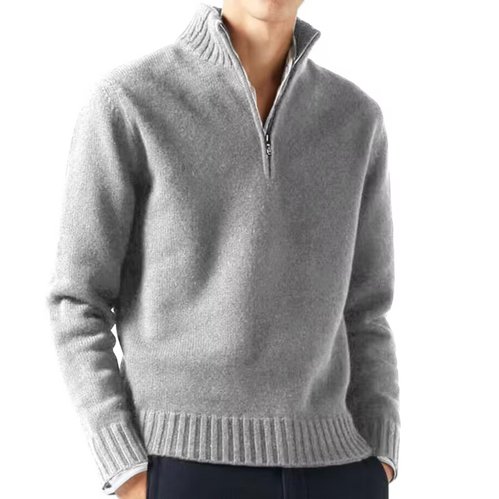 Margot Biarritz - Pull en laine à zip pour homme