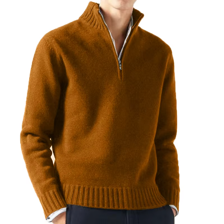 Margot Biarritz - Pull en laine à zip pour homme