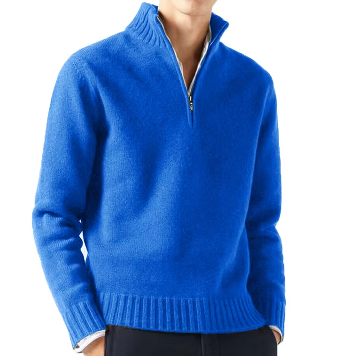 Margot Biarritz - Pull en laine à zip pour homme