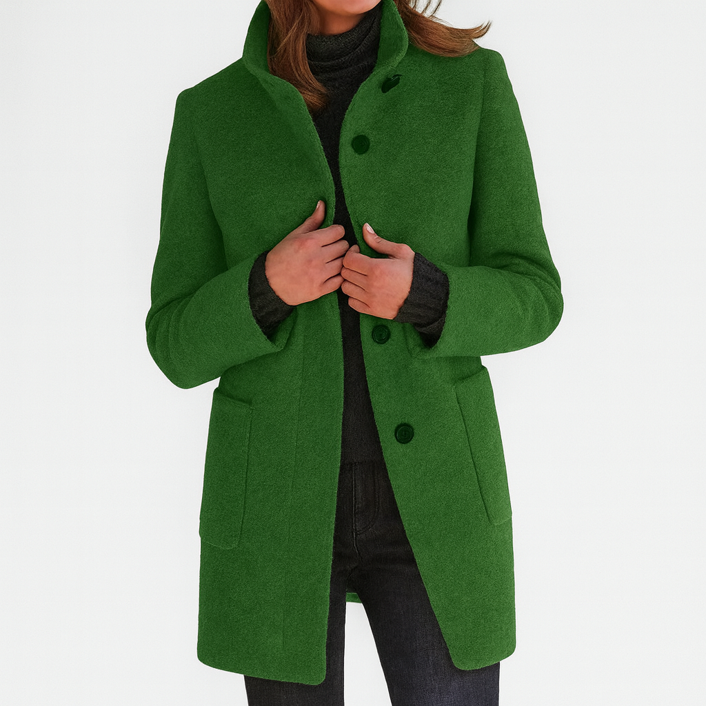 Margot Biarritz - Manteau féminin avec col haut