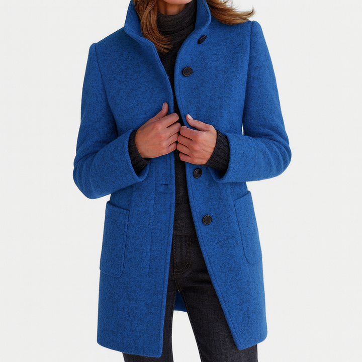 Margot Biarritz - Manteau féminin avec col haut