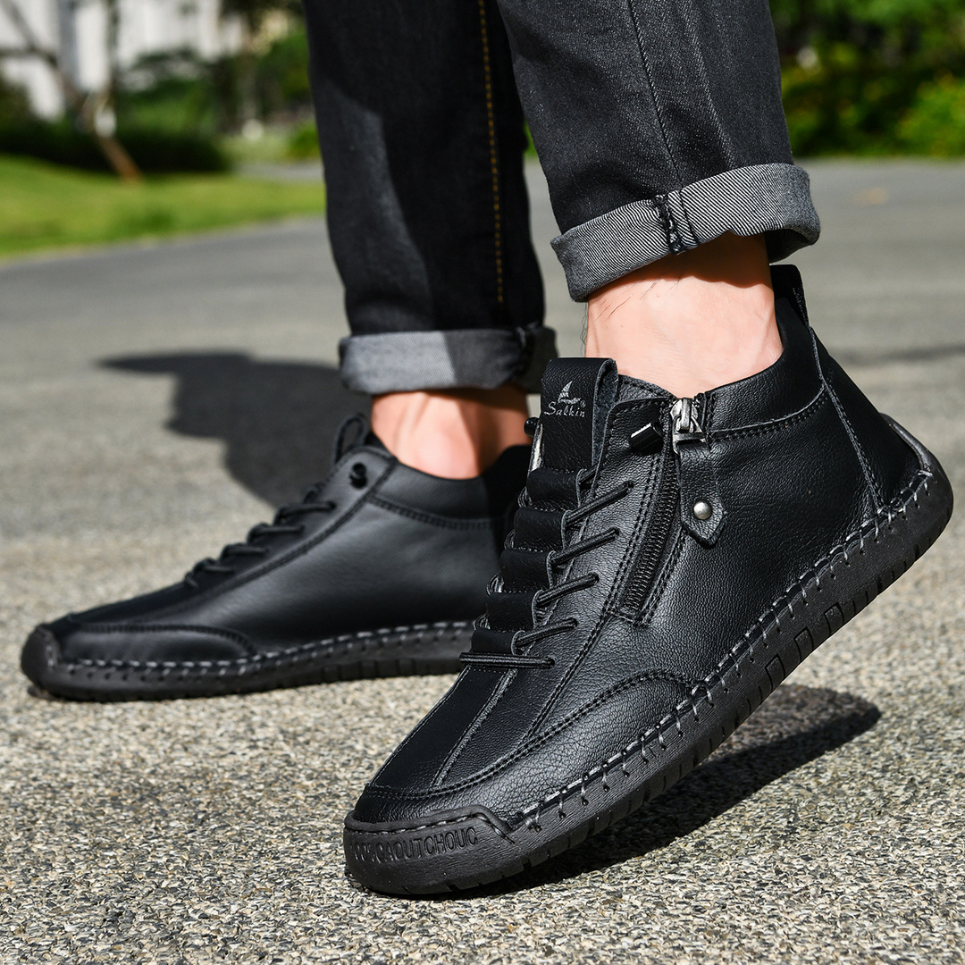 Margot Biarritz - Chaussures en nubuck avec zip pour homme