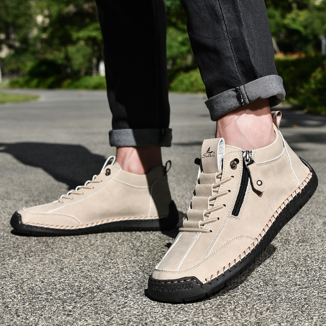 Margot Biarritz - Chaussures en nubuck avec zip pour homme