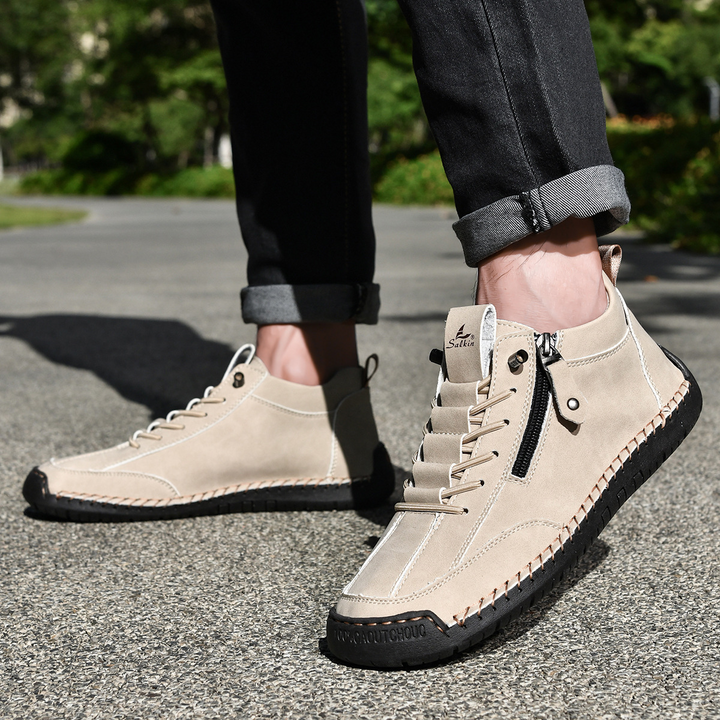 Margot Biarritz - Chaussures en nubuck avec zip pour homme