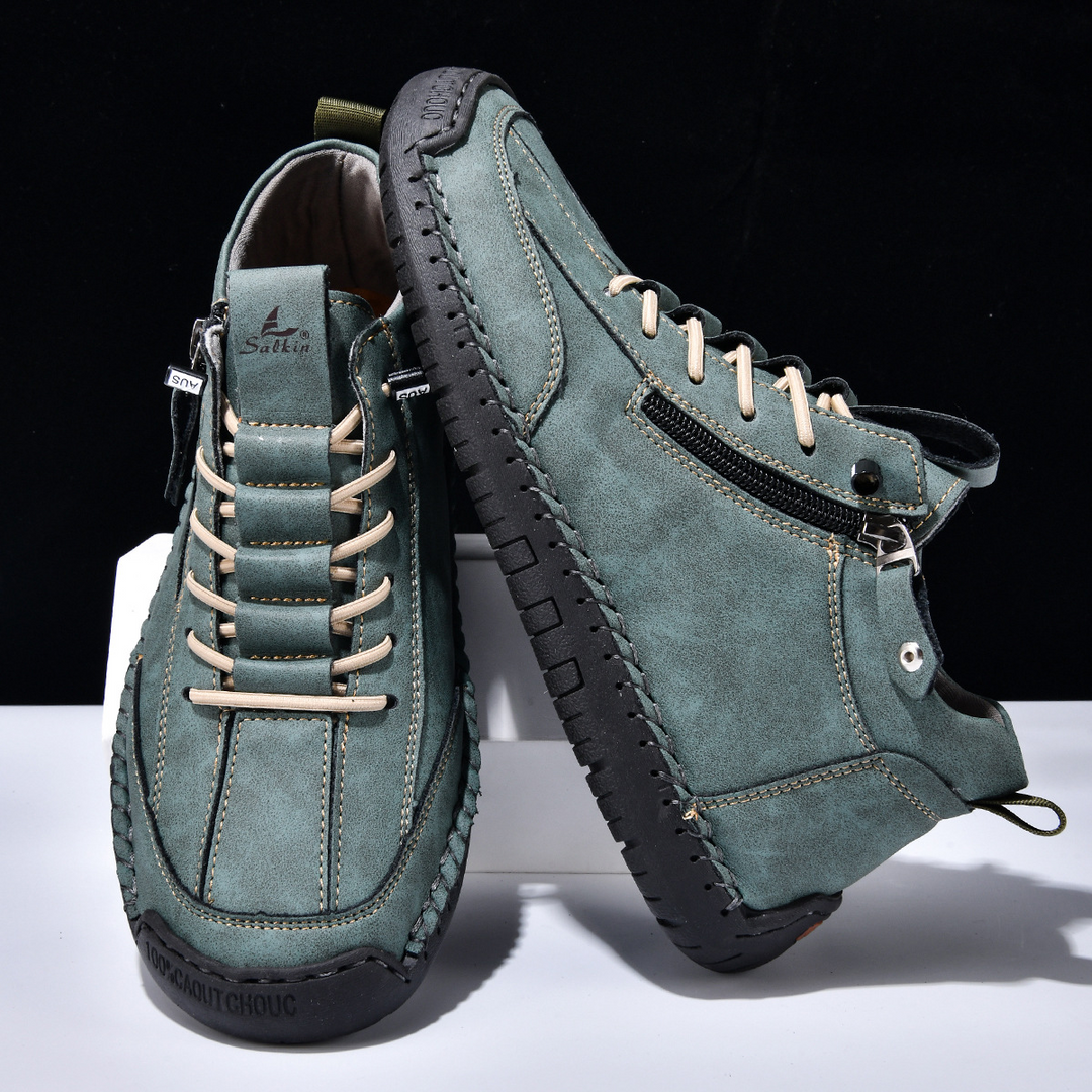 Margot Biarritz - Chaussures en nubuck avec zip pour homme