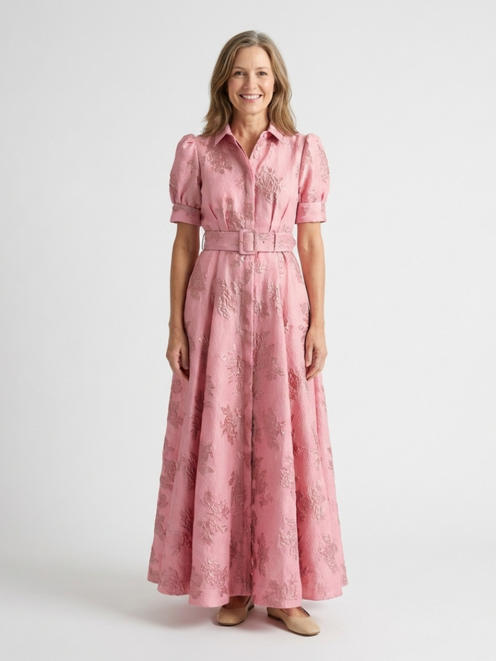 Margot Biarritz - Robe chemise maxi florale Xanthea