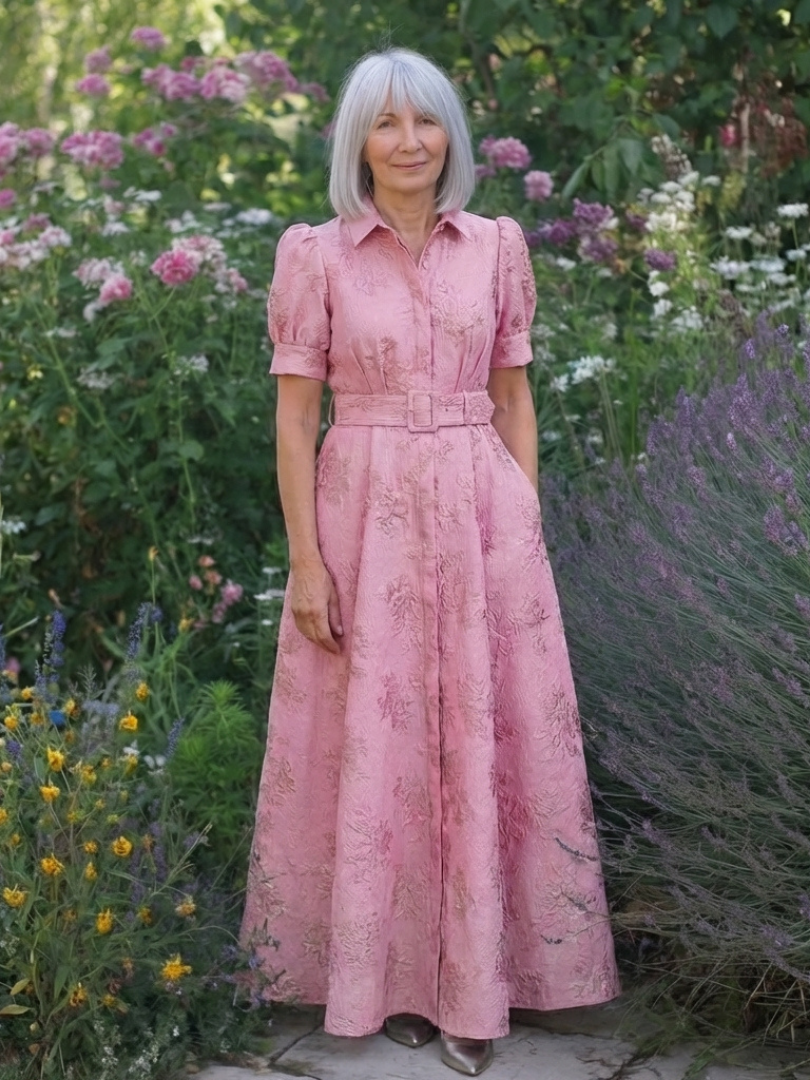 Margot Biarritz - Robe chemise maxi florale Xanthea